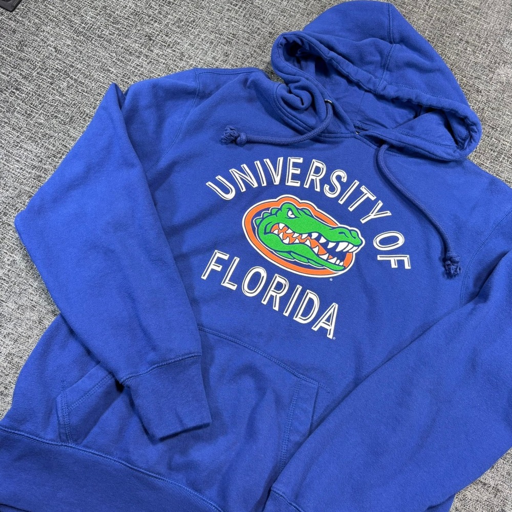 '47 Brand University of Florida Hoodie Mens Large Blue Gators NCAA Sweatshirt